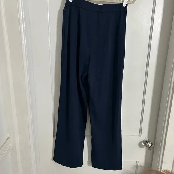 HALARA Elegant Navy Wide-Leg Pants - Picture 7 of 11